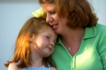 ###Rare Redhead: Mother and daughter redheads: Jennifer Gordon, 35, and daughter Grace Gordon, 5, at First Presbyterian Church, Ocala### Jennifer Gordon, 35, and her daughter Grace Gordon, 5, both of Ocala, both have red hair. Here the redhead pair are on the steps of their church, First Presbyterian Church, on Southeast 3rd Street, Tuesday evening, April 12, 2005, Ocala, FL, USA. (Jannet Walsh/Star-Banner)2005
