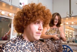 ###Rare Redhead: Peter Prevete, 19, Ocala### Redheaded Peter Prevete, left, 19, of Ocala, has his hair cut for the role of "Friar Tuck" for "Robin Hood" at the CFCC theatre. Rose Fant, of Morriston, a cosmetologist, prepares to start the more then one hour hair cut. He has aproxatimely 2.5 to 3 inch curly hair, Thursday afternoon, April 14, 2005, Ocala, FL, USA. (Jannet Walsh/Star-Banner)2005